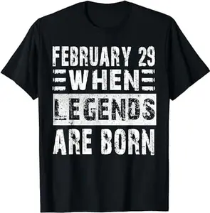February 29 Birthday Shirts For Men & Women Cool leap year T-Shirt