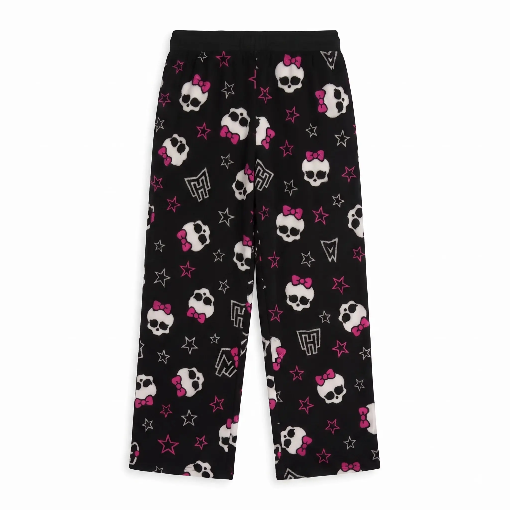 Gothic Skull Bow Pajama Pants Black Pink Star Print Sleepwear for Women Pajama Pants – Unisex Matching Long Sleepwear, Cute Dragon Design Lounge Bottoms for Relaxing Nights, Unisex Pajama Gift For Her, Gift For Him, Matching loungwwear