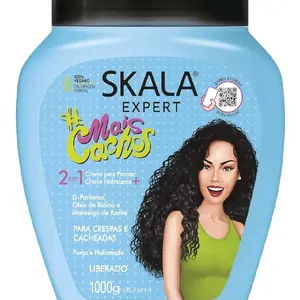 SKALA Mais Cachos for Hair Type 3ABC - 2 IN 1 Conditioning Treatment Cream & Cream To Comb with Keratin Treatment for Hair Care