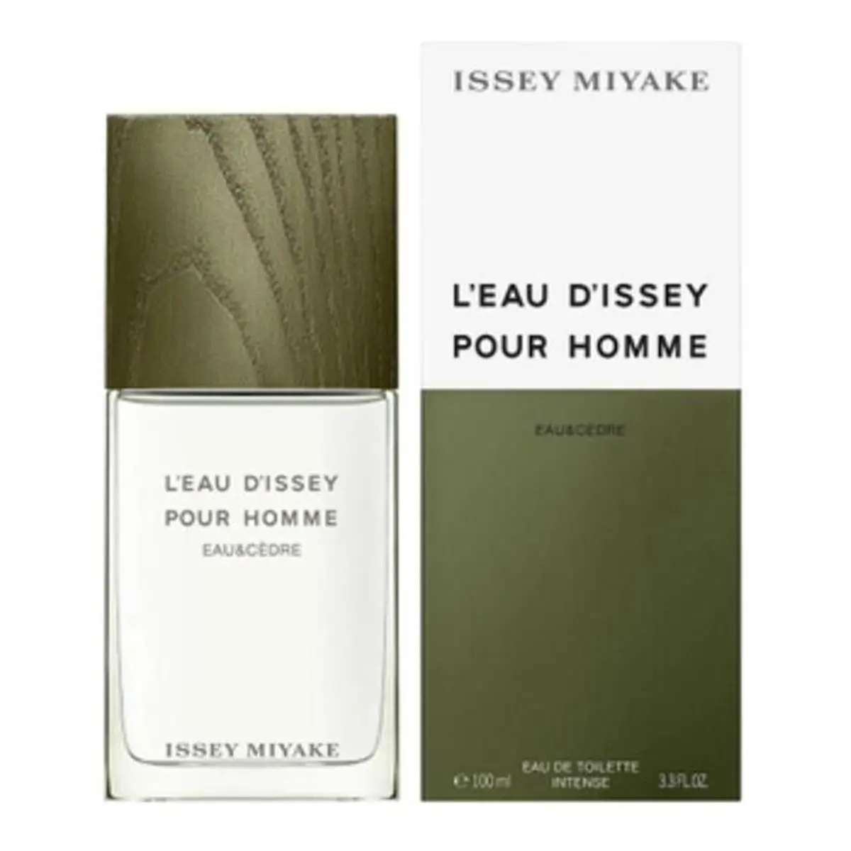 Issey Miyake L'Eau d'Issey Pour Homme Eau & Cèdre EDT Intense, Clean and Fresh Scent for an Energy Boost, Men's Eau de Toilette, 100ml, Clean Woody And Aquatic Fragrance, 3.3 Fl Oz, 100 Ml Perfume, Clean Fresh