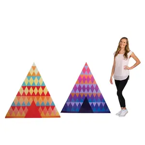 44" Festival Geo Tents Cardboard Cutout Stand-Up Set - 2 Pc.