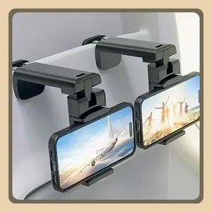 2pcs Airplane Phone Holder - 360° Rotating Durable Travel Mount, Stable Phone Holders, Car and Desktop Stand, Hands-Free Viewing, Ideal Christmas Gift for Aviation Enthusiasts and Travel Accessories, In-Flight Entertainment, Sturdy Design