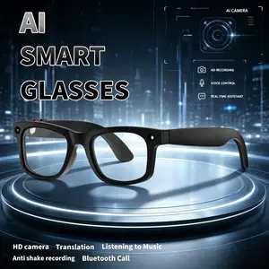 Smart Glasses with HD Camera, Ai Translation, Video Recording, Voice Call, Bluetooth-compatible Music, Multi-Functional Wearable Device