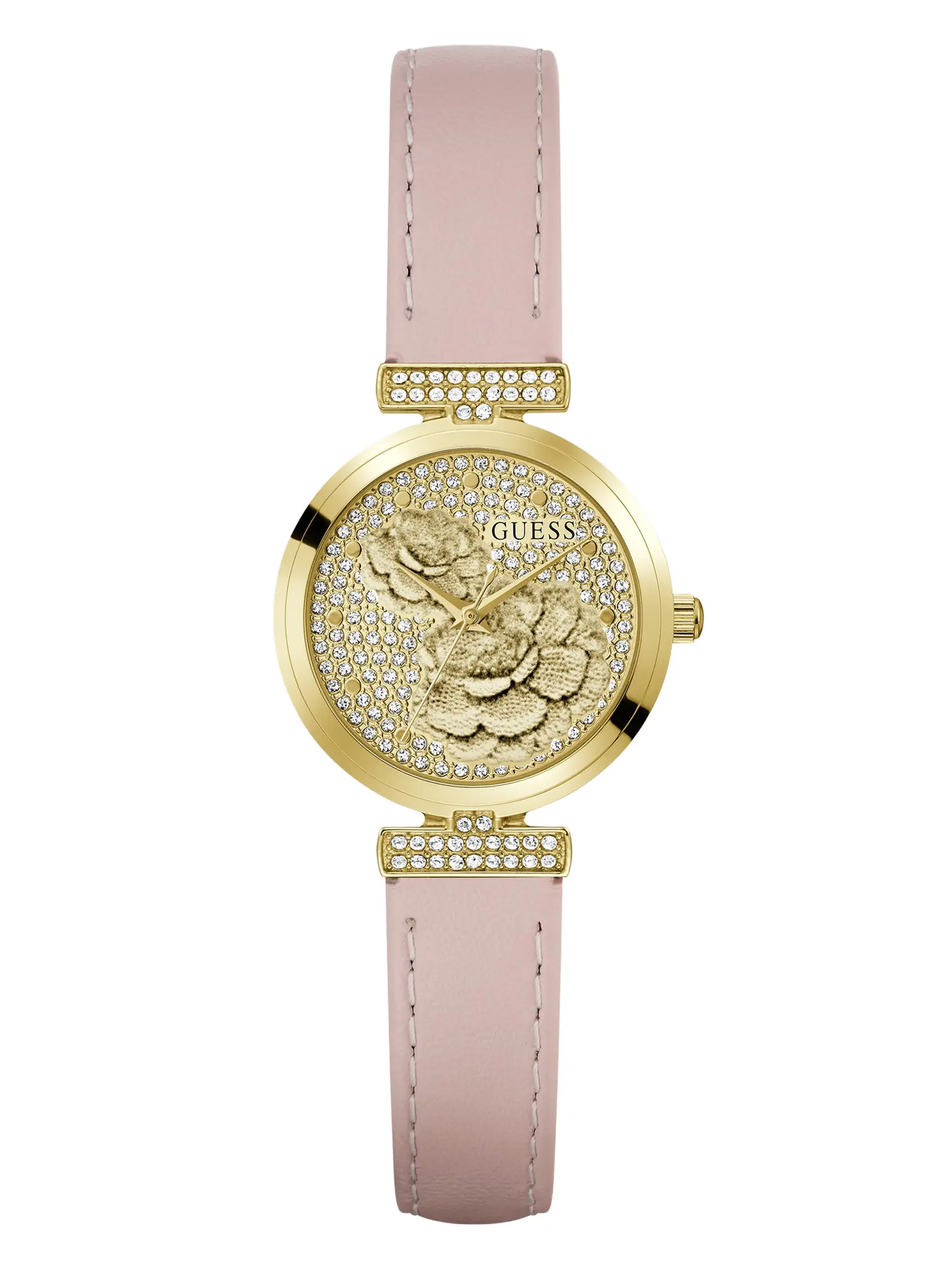 GUESS Female Genuine leather analogue watch 34 mm