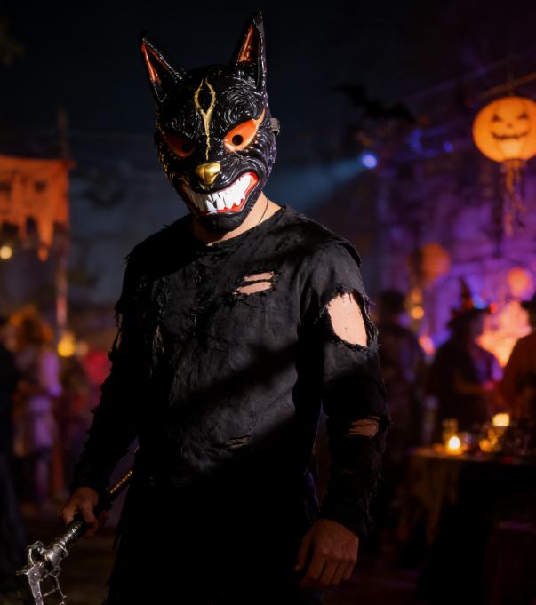 New Wolf King Wolf Face Mask Halloween Makeup Ball Dress Up COS Funny Horror Mask Bar Party Mask creative prank gift