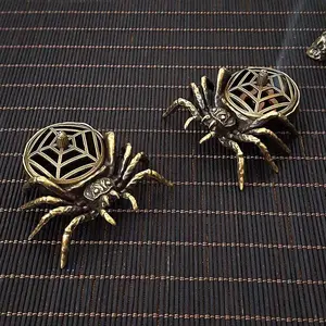 Spider Design Incense Burner, 1 Count Portable Retro Incense Burner, Fragrance Chip Burner, Home Fragrance Holder for Living Room Bedroom Office, Aroma