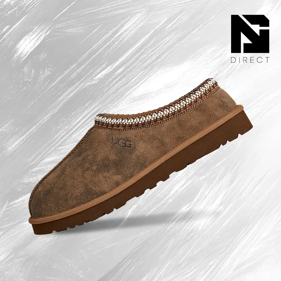 UGG Tasman Baxter SlipperChestnut– Men's Lifestyle Sneakers – shoes for man  - Running Shoes, Lightweight Shock-Absorbing Comfort, Breathable Everyday Fit, Gym Training to Street Casual Wear - back to school - 1173810 CHE