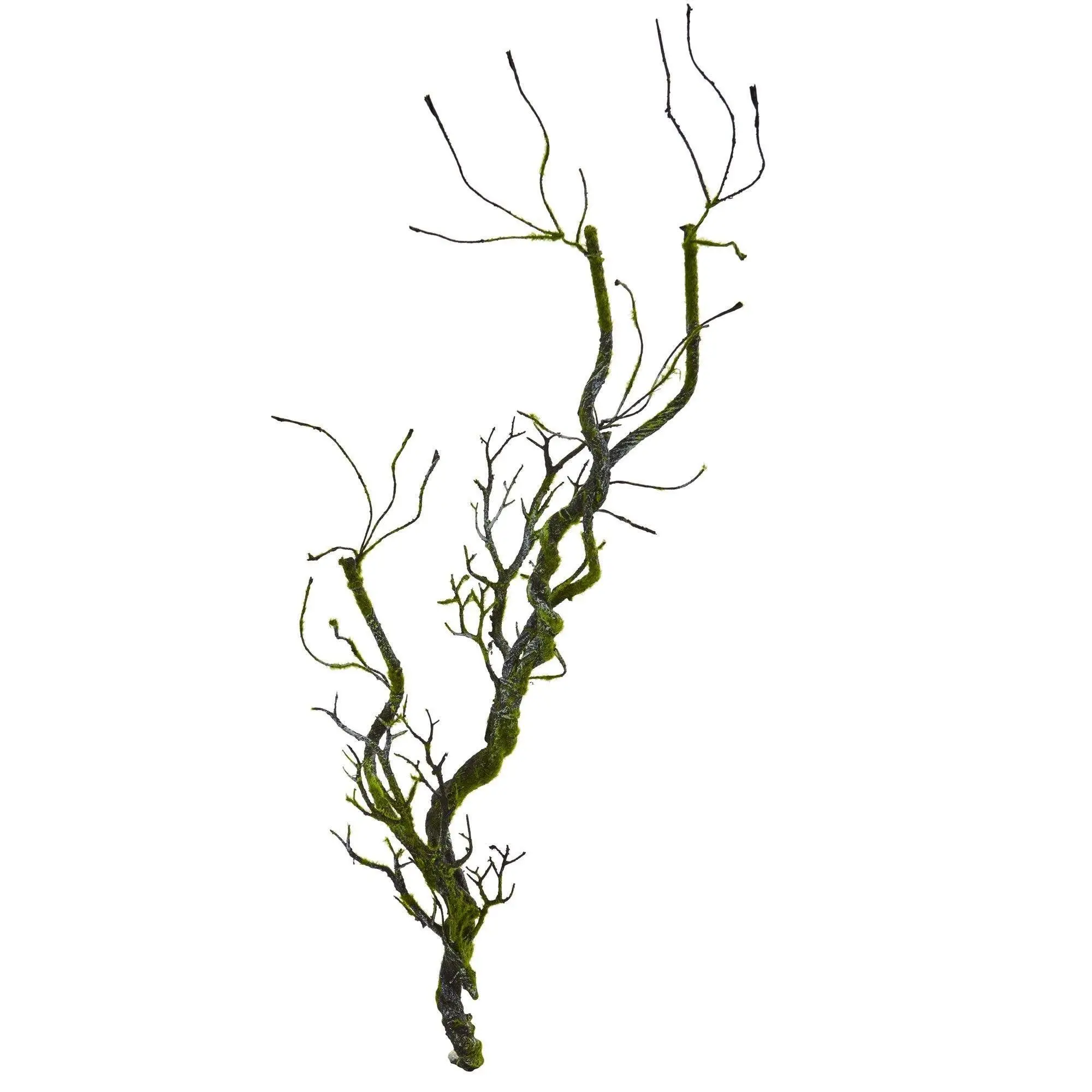 32” Synthetic Moss Twig Vine Decorative Fake Indoor Plants (Set of 4) - Room Decor, Artificial Ivy Vine, Botanical Aesthetic Accent