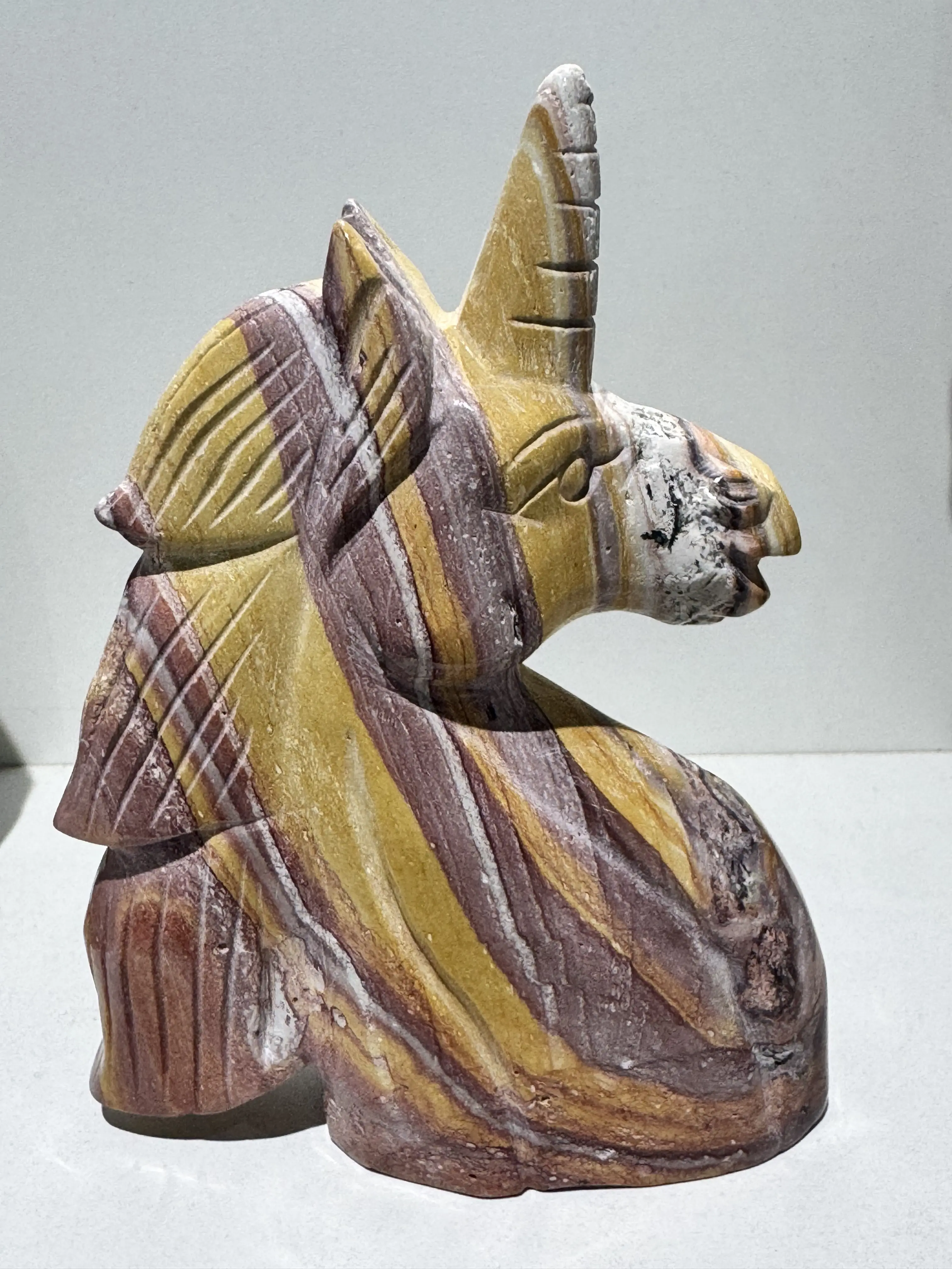 Unicorn With Hand-made design from Ocean Jasper