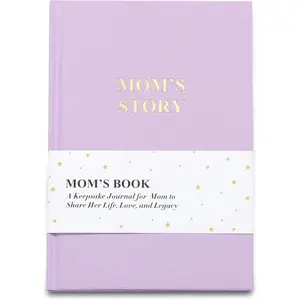 Mom's Life Story Journal, Mom Book To Fill Out, Heirloom Books Includes Prompt Questions for Parents, Meaningful Keepsake Gifts from Daughter and Son for Mother's Day, Birthday, Christmas (Mom Purple)