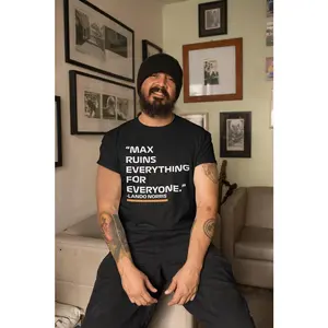 Max Ruins Everything For Everyone Formula 1 Shirt – Funny F1 Fan Tee | Racing Shirt | Race Day Humor Gift | Unisex T-Shirt Norris Shirt