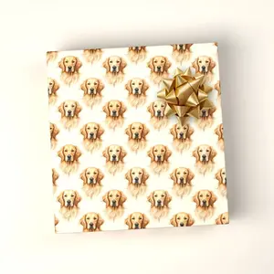 Serious Snoots Golden Retriever Wrapping Paper