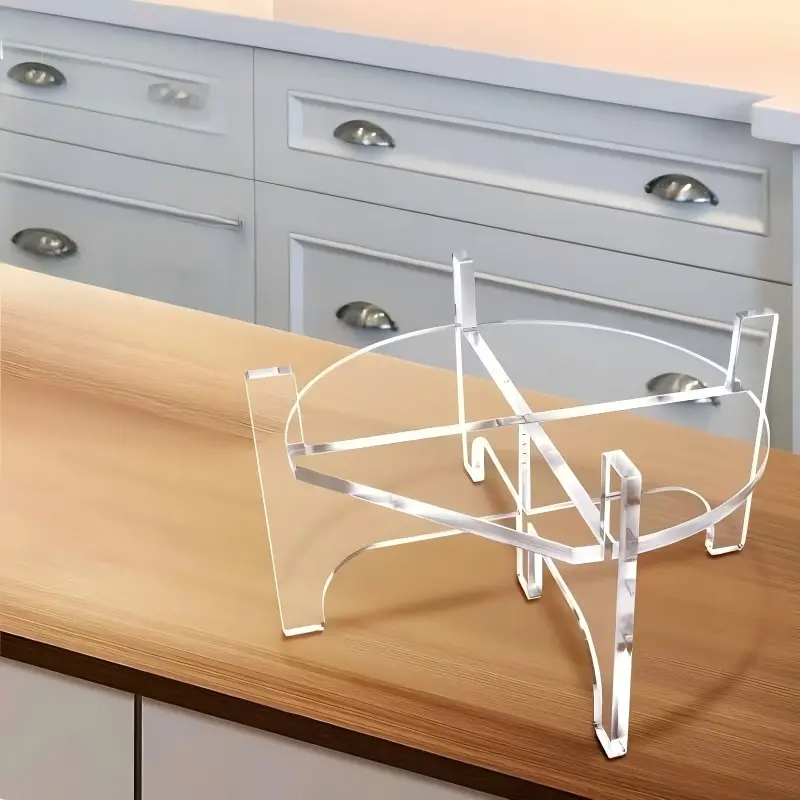 Transparent Acrylic Container Stand, Home Countertop Support Rack, Vase Tray, Detachable Holder, Water Jug Dessert Stand, Multi-Container Support Table, Multifunctional Organizer, Acrylic Storage Holder