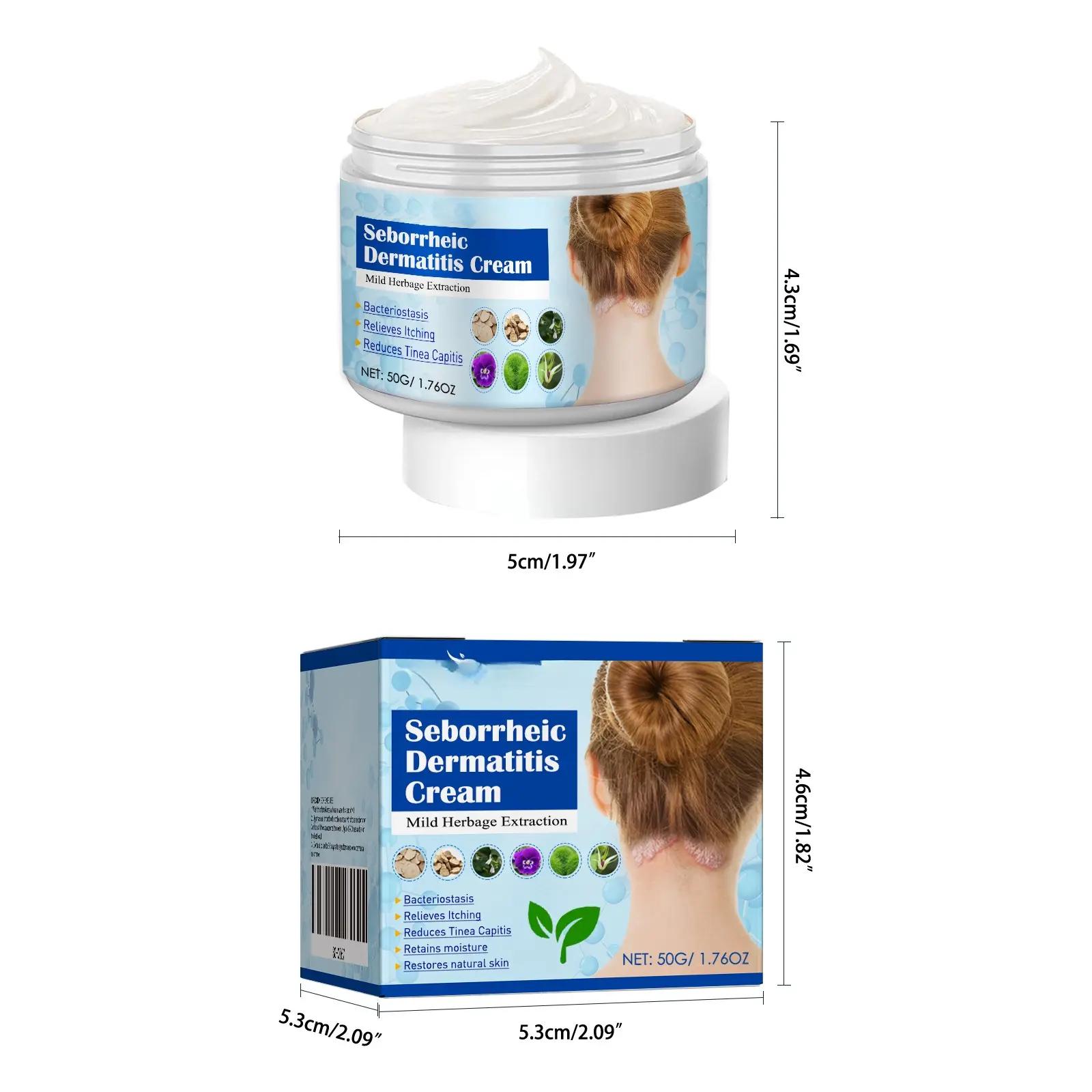 Folliculitis Treatment Cream -Natural Herbal Formula with Honeysuckle, Dandelion,Sophora & Phellodendron for Scalp, Face & Body Care,Soothing & Repairing 50g, Seborrheic Dermatitis Cream