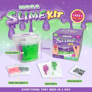 Dilemu Clay Set 10.58oz with ASMR Effect Stress Relief Toy Mixed Colors Green Purple White for Creative Play bounce putty Skirt sensory  slime fruit  slimes