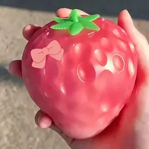 Squishy Color-Changing Strawberry Slow Rising Squishy Stress Relief Fidget Gift Soft Banana Relax Gift Desktop Ornaments