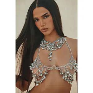 Bubble Baddie Body Chain - Silver