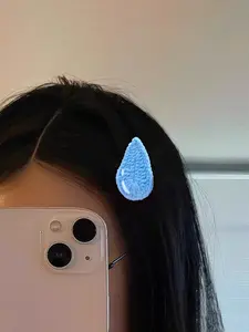 Cute Cartoon Water Drop Design Hair Clip, Super Cute Clips, Creative Funny Hair Accessories for Women & Girls, Fashion Hair Accessories for Daily Wear