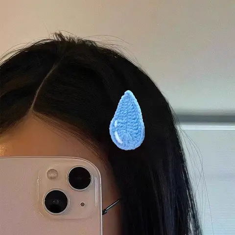 Cute Cartoon Water Drop Design Hair Clip, Super Cute Clips, Decorative Hair Clips, Creative Funny Hair Accessories for Women & Girls, Fashion Hair Accessories for Daily Wear, Hair Clip In