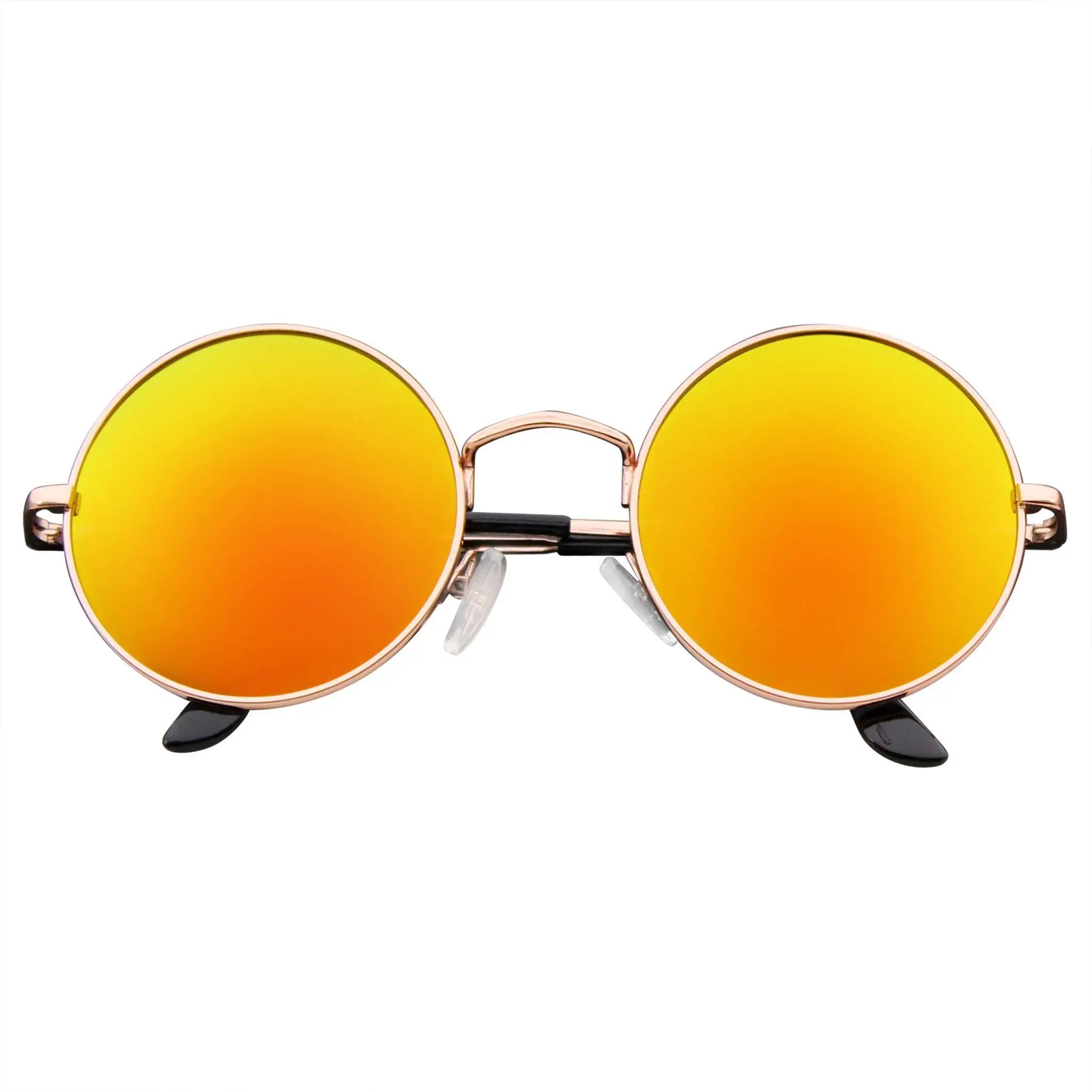 Premium Round Metal Mirrored Full Mirror Circle Sunglasses