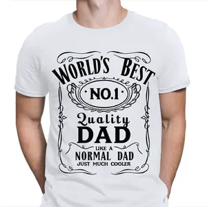 No 1 Dad Gift World Best Daddy Fathers Day Mens Present Novelty Tee Top T-Shirts