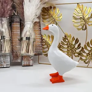 Desk Goose Magnetic Key Holder 7 Inch Funny Goose Decor for Home Office Cute Desktop Statue Unique Gift for Housewarming Fans Key Hook Laundry Hooks - Room, Utensils, Kitchen