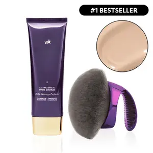 Body Coverage Perfector 3.5oz + X-Large Buffer Brush - Flawless Body Makeup, Concealer for Scars, Spots, Veins, Tattoos and More Blend Cosmetic