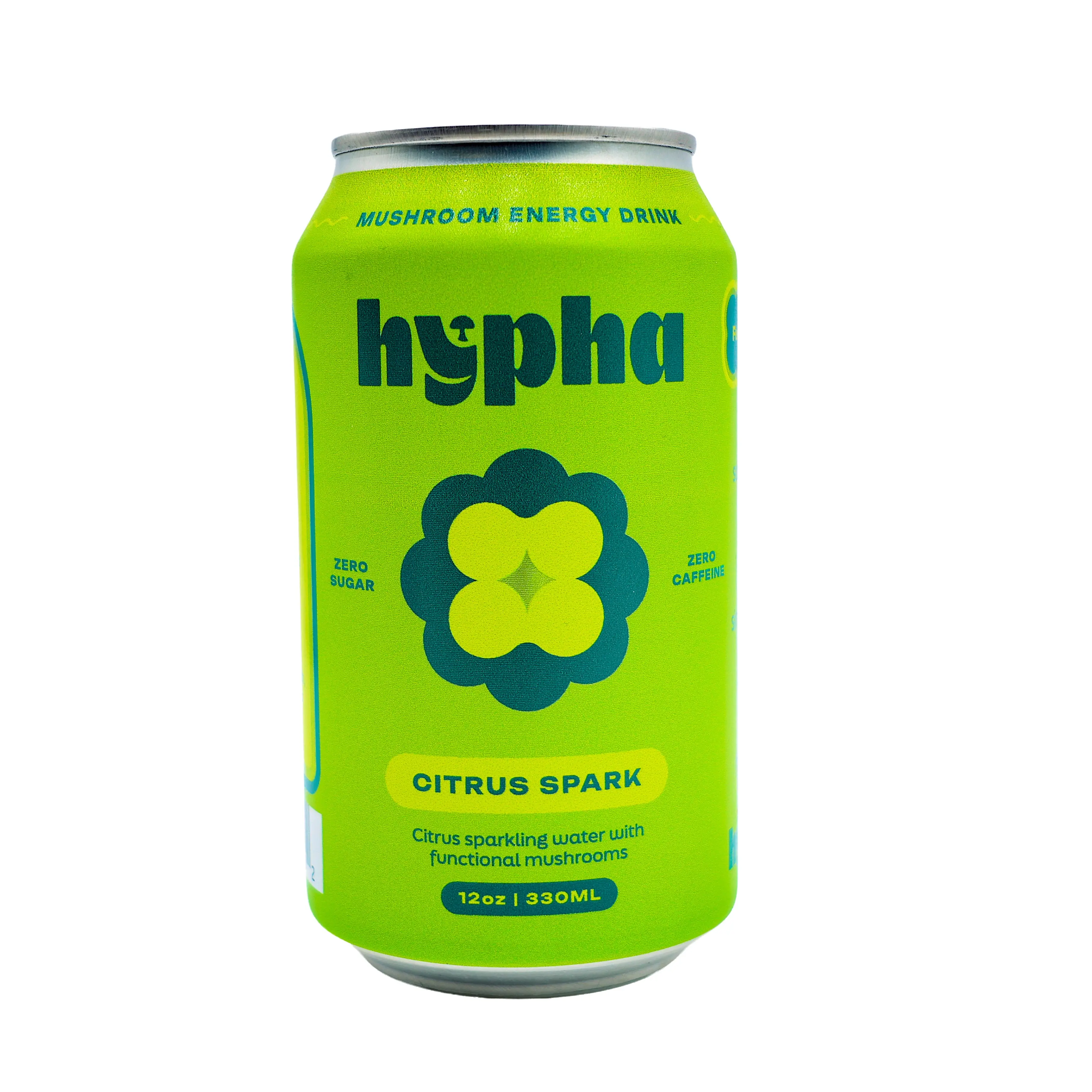 Hypha Life Citrus Spark Functional Mushroom Energy Drink - Plant-Based Beverage
