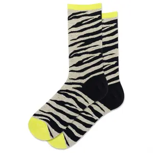 Hot Sox Womens Animal Print Crew Sock