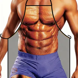 Creative Kitchen Apron, Novelty Cooking Aprons, 23 Colors Available, Perfect for Cooking, BBQ, Baking, Unique Gift for Men, Durable and Stylish Unisex Apron