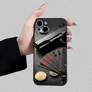 Hot-selling creative poker mobile phone case, suitable for iPhone 16/15/14/13/12/11/XS/XR/X/7/8 Plus/Pro/Max/Mini - creative and fashionable design, suitable for both men and women, a gift for friends, family, boyfriend, girlfriend