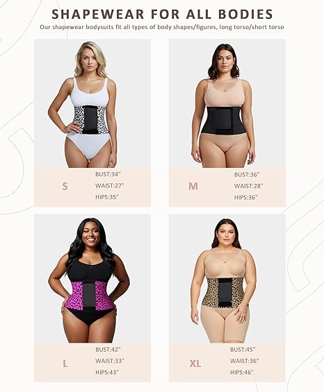 Feelingirl New Arrivals Multicolor High Compression Adjustable Nylon Women Waist Trainer Belt Waist Cincher