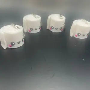 3D Printed Toilet Paper Keychain - Novelty Keychain for Bathroom Accessories