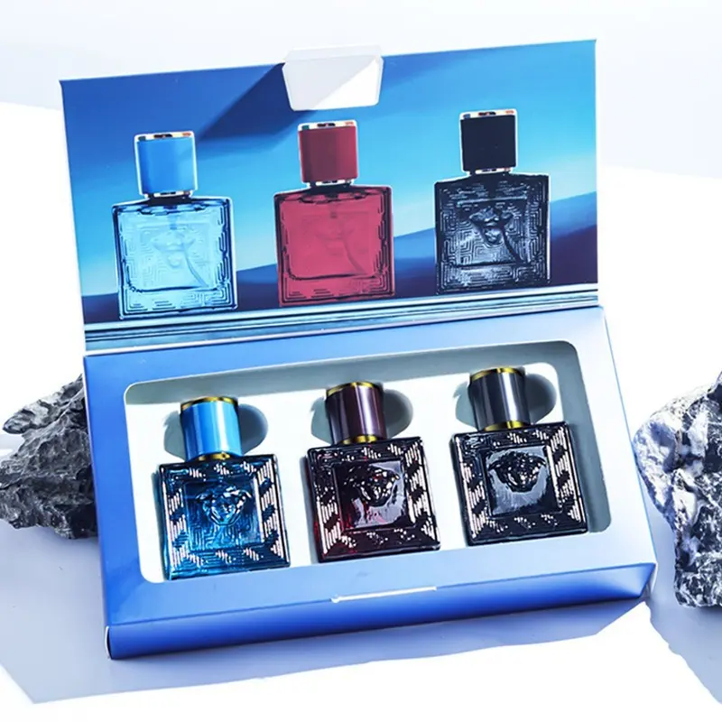 Three-piece Set, Men's Eau De Toilette Spray Gift Box, Long