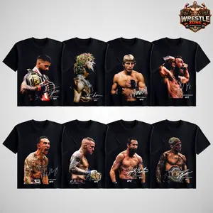 UFC Fighters Collection Tee, UFC Fighters Tshirt MMA Fan, UFC MMA Tee, UFC Champions Sports Shirt, Gift for Him Gift For Her