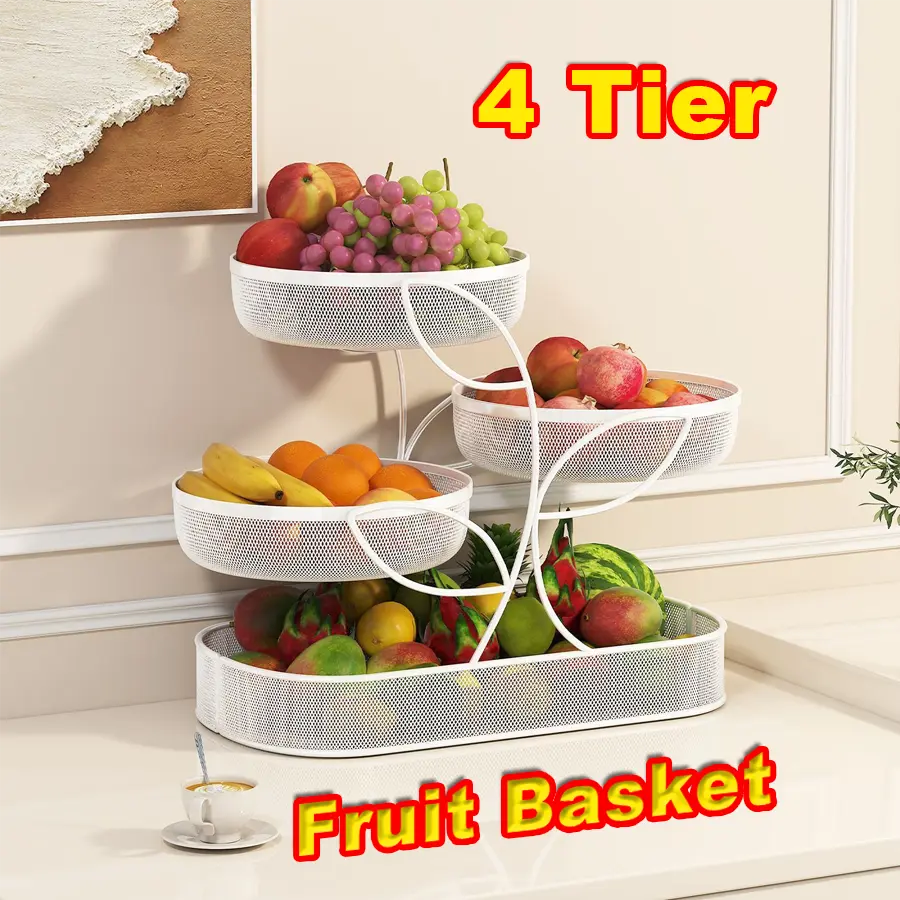 4 Tier Bathroom Counter Organizer-Metal Makeup Organizer for Vanity | Perfume & Cologne Organizer, Metal Wire Mesh Design, Heavy Duty Shelf with Large Storage Capacity