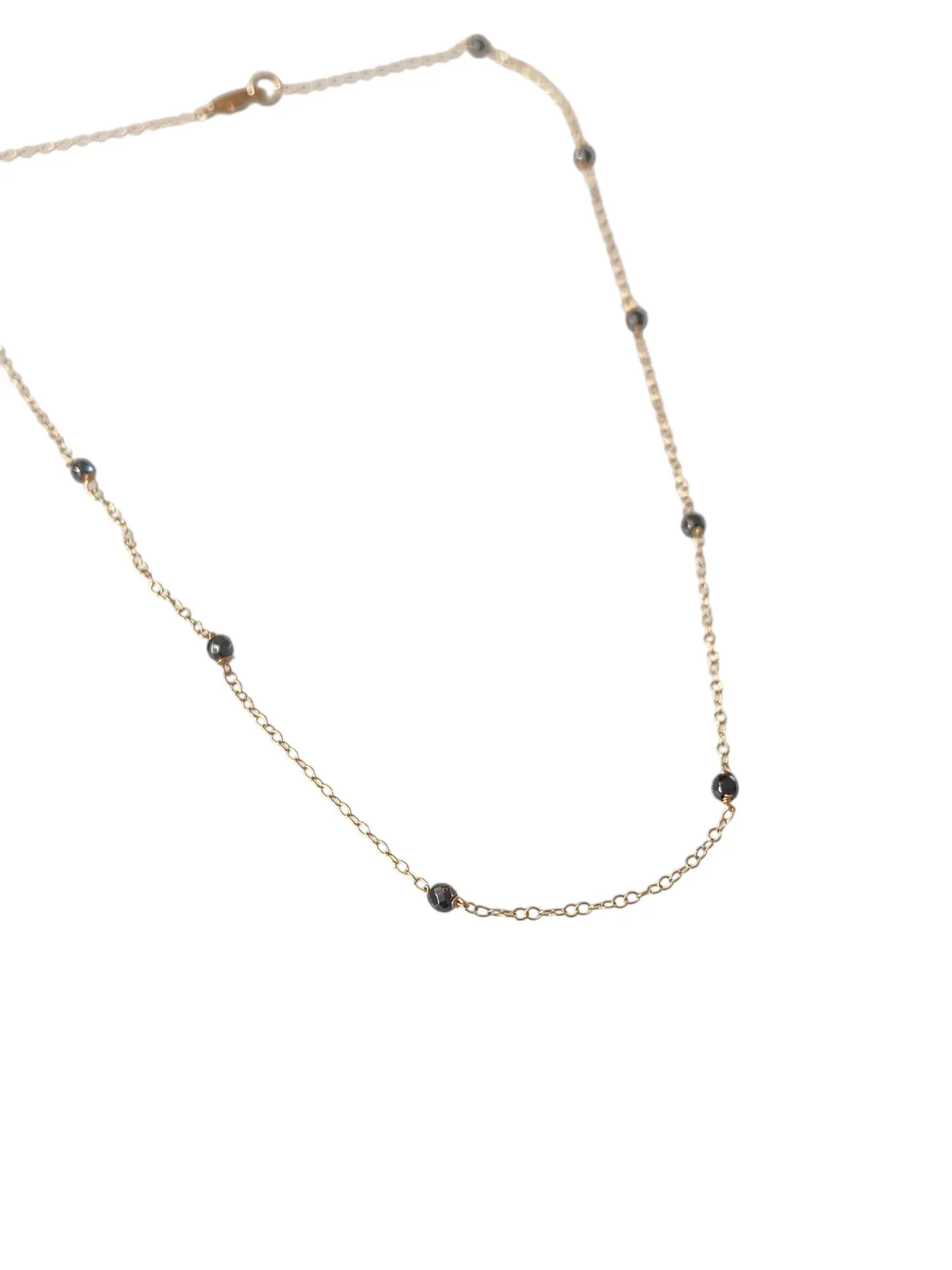 Hematite Wire Wrapped Necklace
