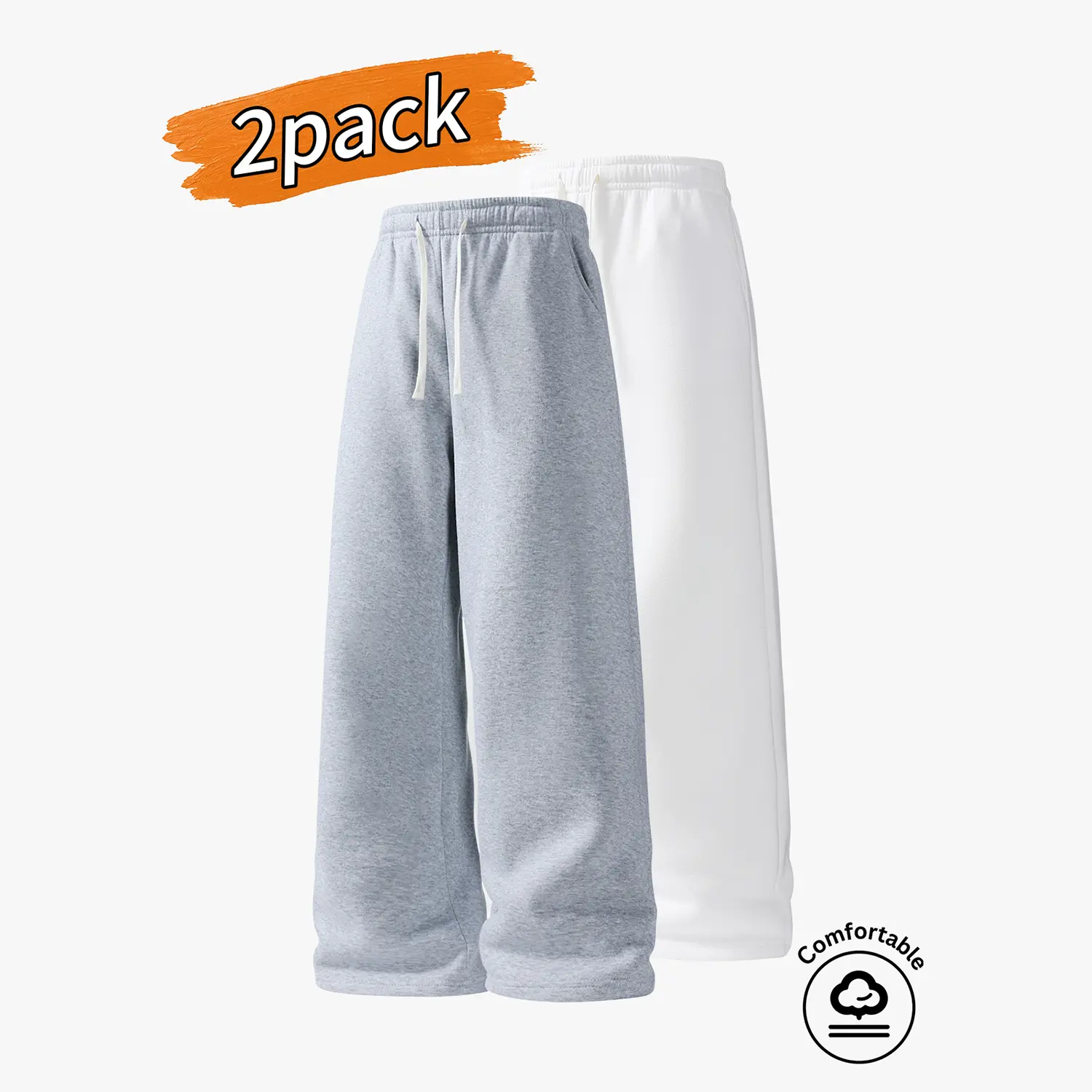 Light gray + white