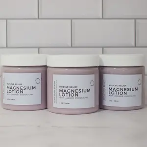 Magnesium Lotion, Muscle Relief Lotion, Body Lotion with Essential Oil