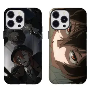 Anime B-Bungo S-Stray D-Dogs Phone Case Character Art Design Compatible for iPhone 17 16 15 14 13 12 11 and for Samsung S21-S25 Perfect Holiday Gift for Anime Fans