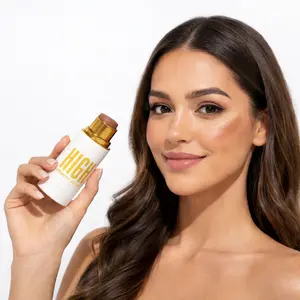 Contour & Highlighter Stick for Bronze & Warm Skin – Creamy Blendable Formula, Long-Wear Second-Skin Glow, Vegan, Non-Cakey Finish for Cheekbones, Nose & Cupid’s Bow | High Cosmetic Agency – Highlight Latte Gold