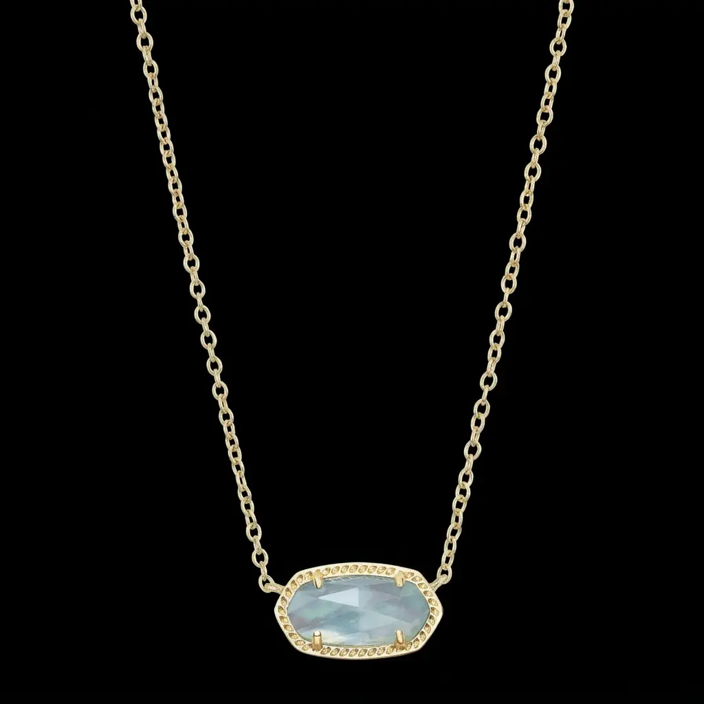 Kendra Scott Elisa pendant necklace features fine polished craftsmanship, perfect for daily wear and gifting, adds timeless subtle elegant charm to any women's outfits.