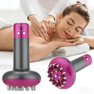 Wireless Scraping Massage Tool, Electric Shaping Meridian Brush, Portable Home Body Massager, 6 Heat Levels, 6 Vibration Modes, Full-Body Relaxation Gift