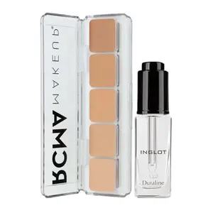 Locked & Loaded Waterproof Base Bundle  | RCMA Foundation Palette + Inglot Duraline Mixing Liquid