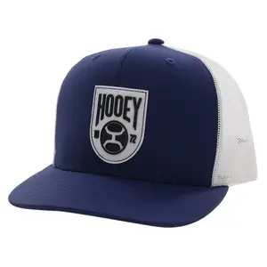 Hooey Men's Bronx 6-panel Navy & White Trucker Cap 2203T-NVWH