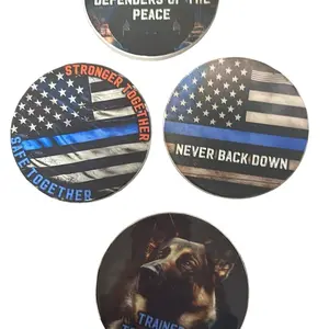 Police Ceramic Coasters