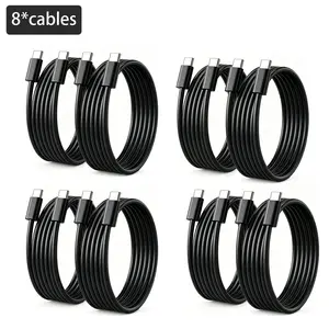 USB C to USB C Cable, 240W C to C Cable Fast Charging [6.6FT, 2/4/6/8Pack] Type C Charger Fast Charging USBC to USBC Cable for iPhone 17 16 15 Pro Max iPad MacBook Neo Air Pro Samsung S26 S25 Ultra