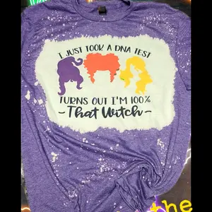 purple bleached shirt