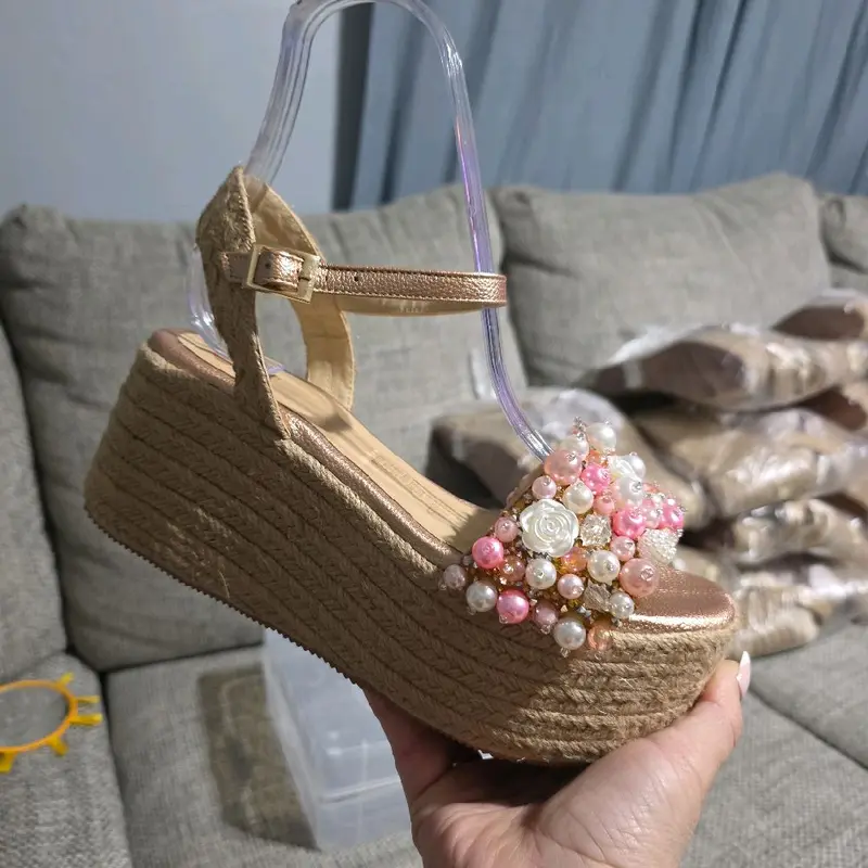 VERSACE メデューサ サンダル medusa Versace Medusa Espadrille Wedge Sandal (Women) | Nordstrom