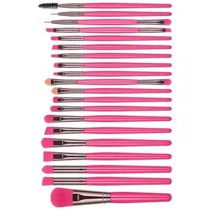 20-Piece Makeup Brush Set – Face Powder & Cheek Blush Brushes for Home and Travel
